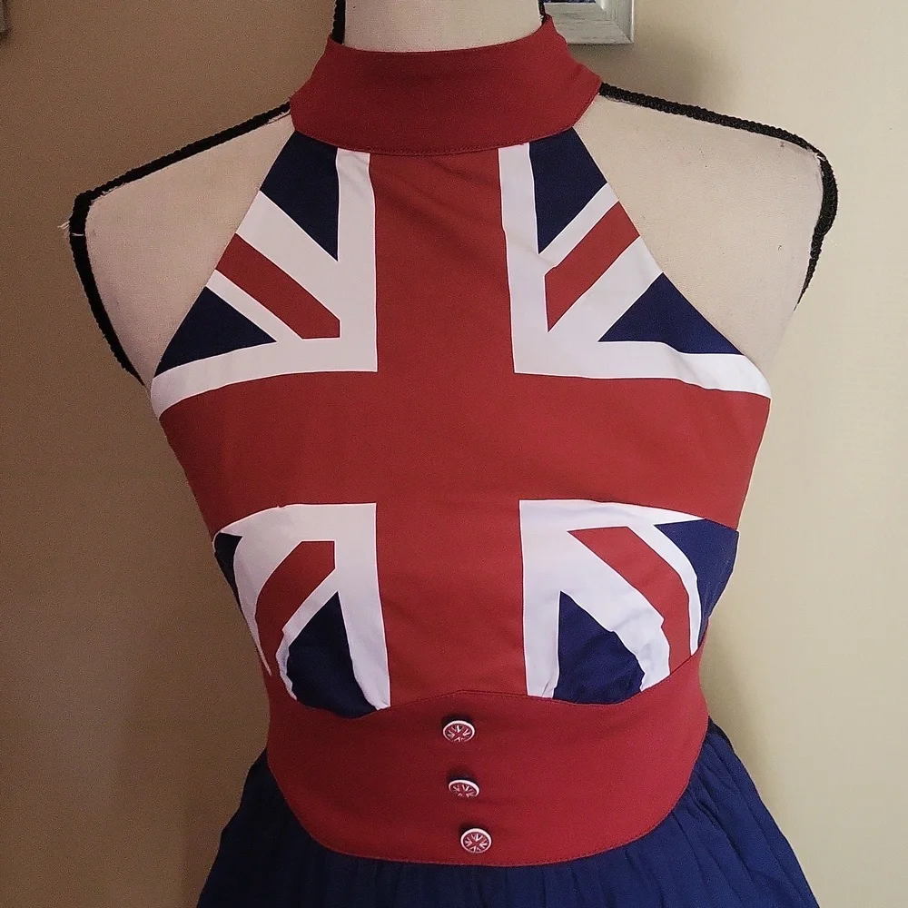 Her Universe Marvel Captain Carter Halter Dress - Picture 6 of 15
